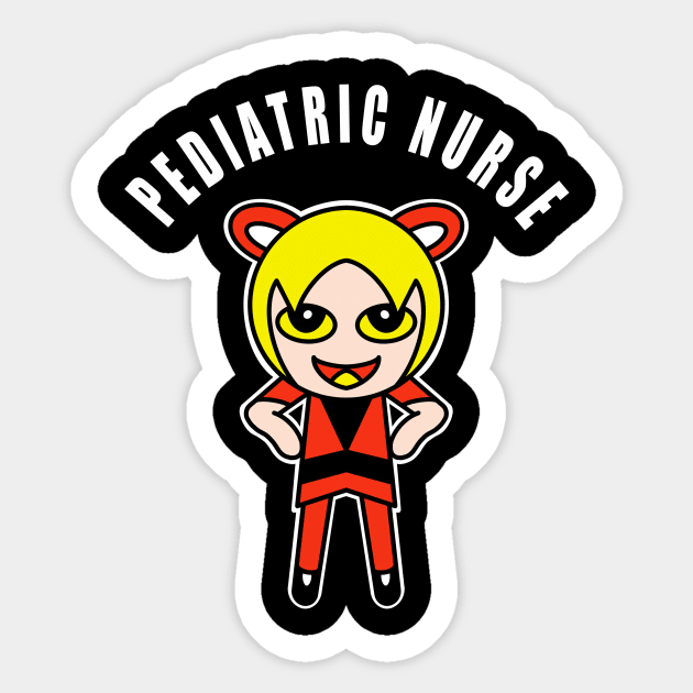 Pediatric Nurse Cute Sticker by SpaceKiddo